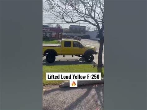 lifted loud yelloe   liftedtrucks lifted lift loud loudexhaust fyp viral ford