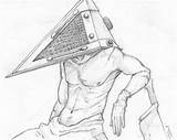 Pyramid Head Drawing Getdrawings sketch template