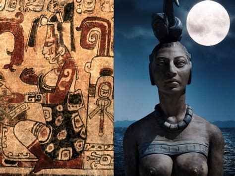 la leyenda de ixchel diosa maya de la luna poderosa  destructiva