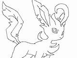 Pokemon Leafeon Line Coloring Pages Template Deviantart Sketch sketch template