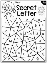 Alphabet Worksheets Letters Learning Letter Preschool Activities Printable Hidden Secret Kindergarten Kids Printables Teaching Recognition Teacherspayteachers Students School Choose Board sketch template