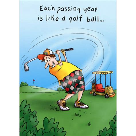 oatmeal studios man golfing funny masculine birthday card walmartcom