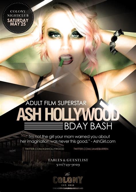 ra adult star ash hollywood birthday bash at the colony nightclub los