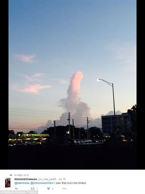 teen captures picture of a rude cloud that looks exactly like a giant penis daily mail online