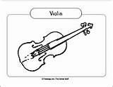 Coloring Pages Freeology Letters Drawings Line Violin sketch template