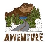 hand drawn labels  adventure themes stock vector illustration  badge extreme