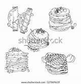 Crepes Drawn sketch template