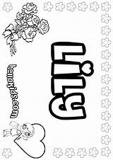 Lily Coloring Pages Name Printable Color Print Names Say Grease Drawing Colouring Tiger Getcolorings Girl Girls Hellokids Letter Getdrawings Bullying sketch template