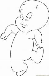 Casper Coloring Dancing Pages Kids Coloringpages101 Cartoon Movies sketch template