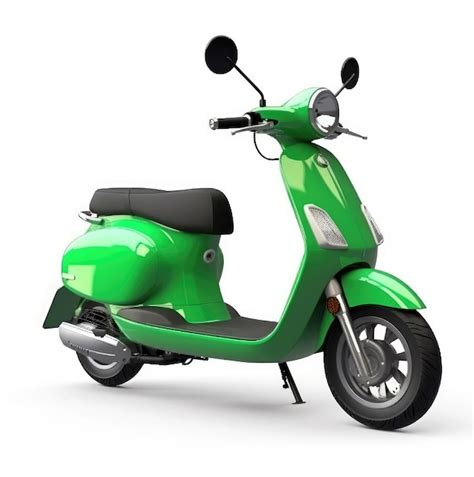 premium photo electric scooter green