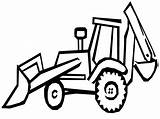 Coloring Pages Backhoe Printable Popular sketch template