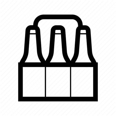 beer bottles drink  pack icon   iconfinder