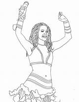 Shakira Kleurplaten Beroemdheden Descendants Animaatjes sketch template