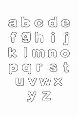 Bubble Letters Lowercase Printable Set Mom sketch template