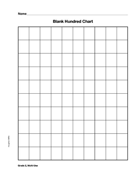 blank  chart printable