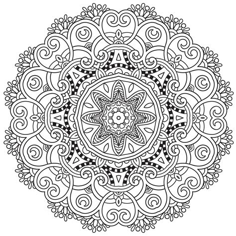 difficult mandalas coloring pages  adults  print
