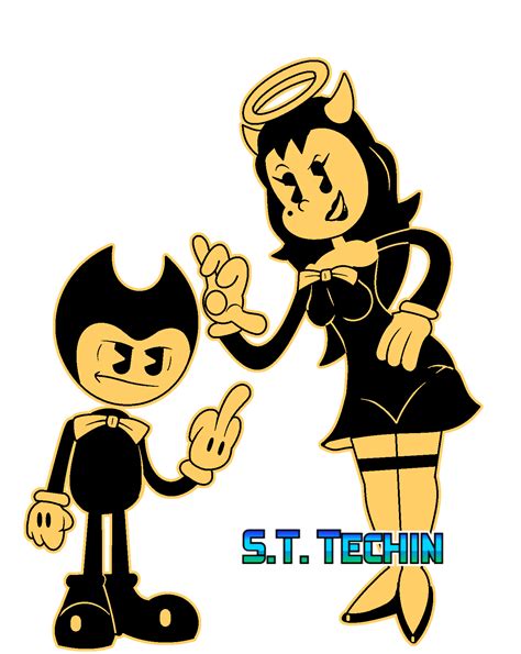 bendy and alice angel by sttechin on newgrounds