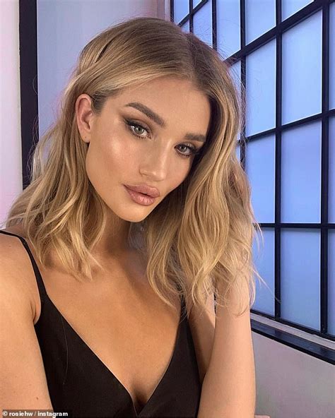 the makeup skincare and hair products rosie huntington whiteley swears