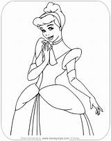 Cinderella Disneyclips Handkerchief Funstuff sketch template