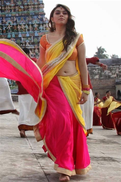 hansika motwani hot sexy navel photos in half saree photos ~ actress rare photo gallery