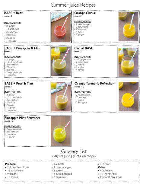 build   juice  summer juicing recipes coreen murphy