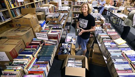 book sale begins today  bowman library winchester star