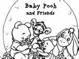 Pooh Coloring Baby Bear Wecoloringpage sketch template