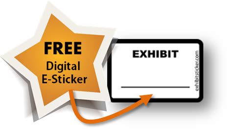 electronic exhibit stickers  adobe acrobat