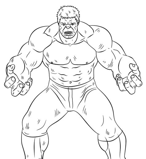 hulk coloring page  printable coloring pages  kids