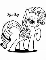 Pony Little Rarity Pages Colouring Friendship Magic Fanpop sketch template