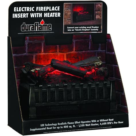 duraflame   electric log set fireplace insert dfiaru shopperschoicecom
