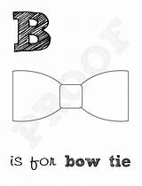 Bow Tie Color Printable 8x10 sketch template