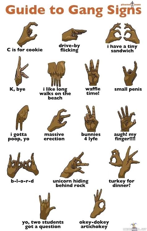 guide  gang signs