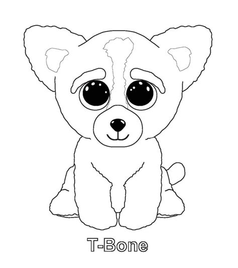 printable beanie boo coloring pages  printable