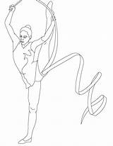 Gymnastics Coloring sketch template