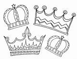 Coloring Crown Pages Crowns Printable Royal Kids King Simple sketch template