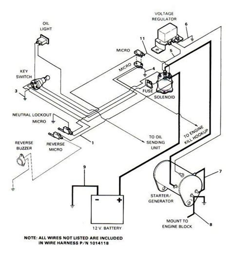 golf cart ignition switch wiring diagram