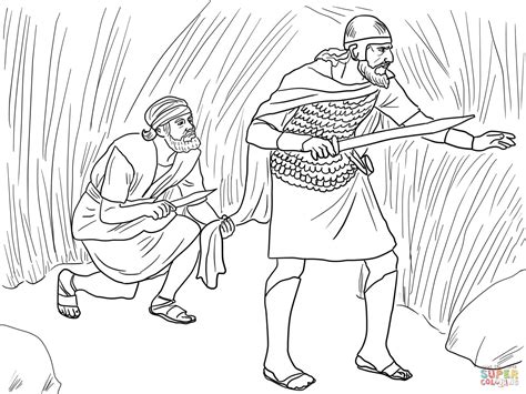 king saul  david coloring pages coloring home