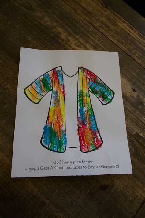 sample craft   week  josephs coat