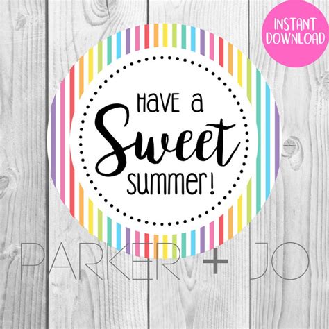 sweet summer printable tag printable word searches