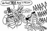 Fnaf Mangle Freddys Animatronics Meme Everfreecoloring sketch template
