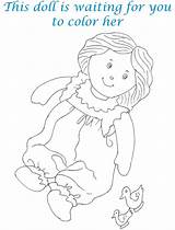 Coloring Dolls Printable Kids Pdf Pages Open Print  sketch template
