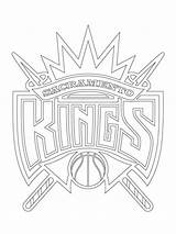 Coloring Pages Nba Logo Lakers Logos Drawing Spurs Kings Team Sacramento Pistons Clipart Detroit Basket Gear Spur Antonio San Basketball sketch template