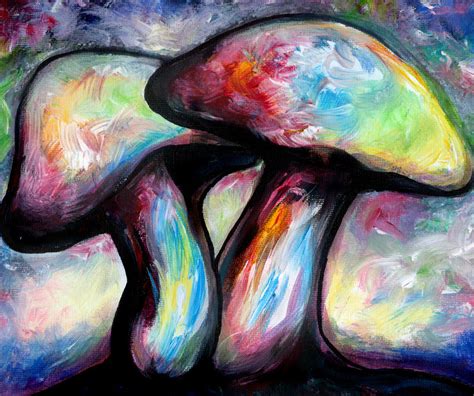psychedelic mushrooms  lumikarhu  deviantart