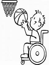 Coloring Pages Drawing Athlete Physical Education Disability Disabilities Kids Basketball Child Color Getdrawings Doodle Books People Anycoloring sketch template