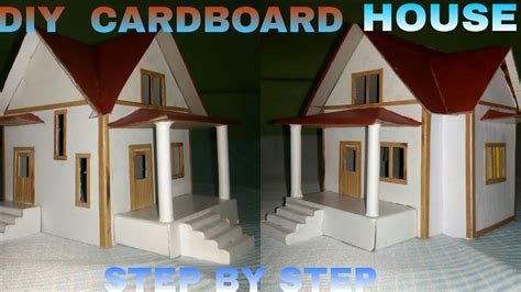 how to make a cardboard house step by step youtube