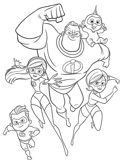 incredibles  printable coloring pages mohemednmontgomery