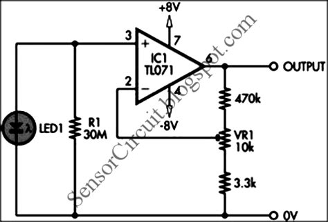 sensor schematic tl jfet light sensor circuit