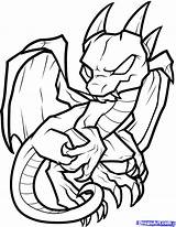 Dragon Baby Coloring Pages Drawings Cute sketch template