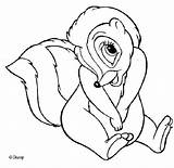 Bambi Coloriage Bamby Flor Bloempje Skunk Uit Kolorowanka Kwiatek Tambor Thumper Animation Leukekleurplaten Dibujosparaimprimir Sheets Hellokids Panpan Fofinha Crtež Dvadeset sketch template